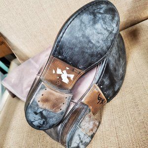 New Steve Madden Nettle Women's Tall Riding Boots Size 8 Gray Taupe  Leather